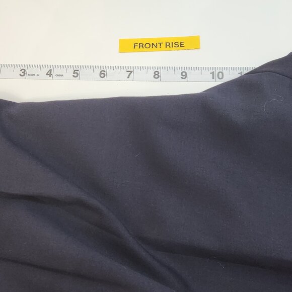 Lauren Ralph Lauren Wool Dress Pants Mens 36 Navy Blue Pleated Cuffed Work O13X - Picture 6 of 7